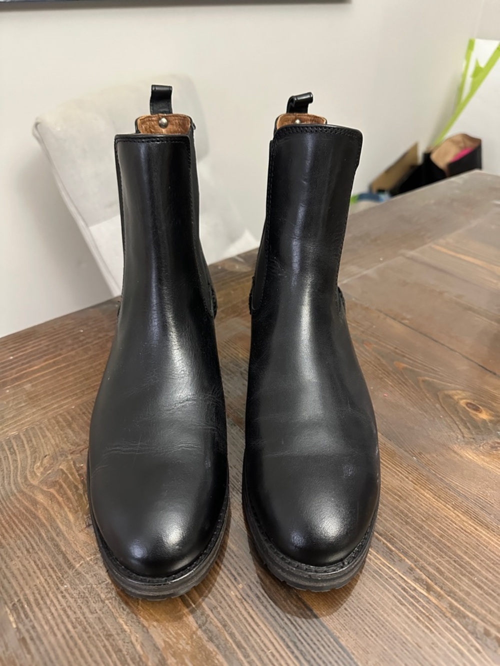 Frye Black Leather Chukka Boots